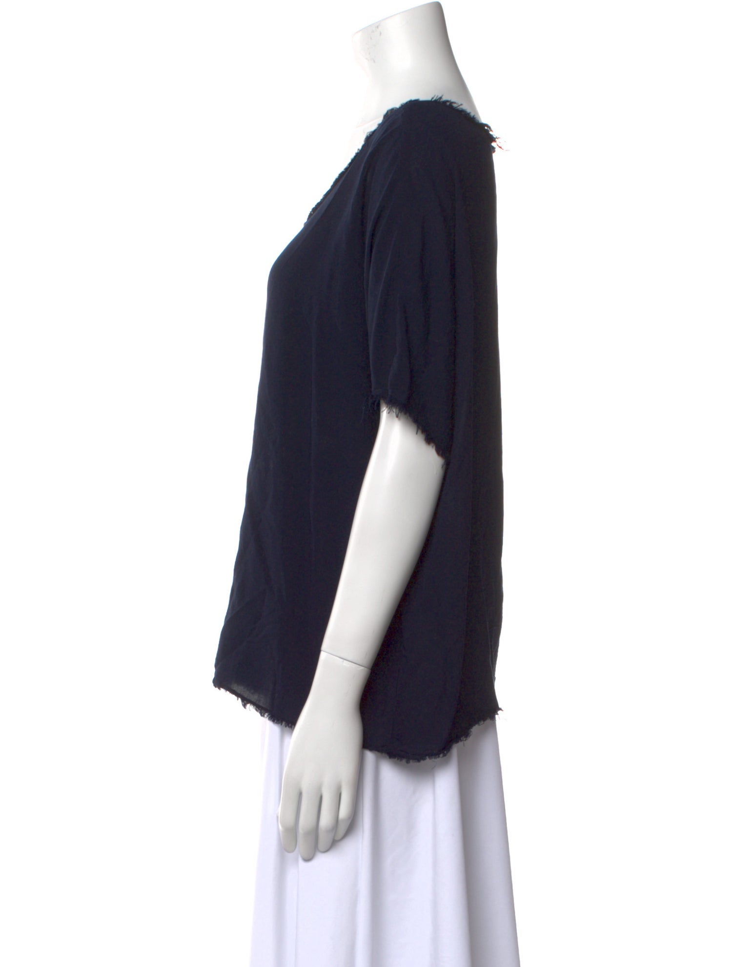 Raquel Allegra Scoop Neck Short Sleeve T-Shirt