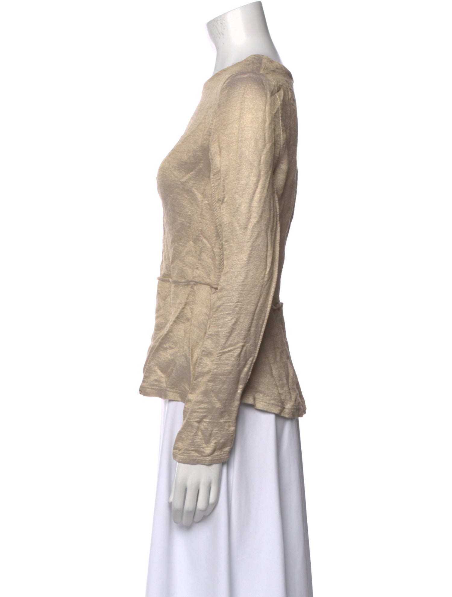 Raquel Allegra Crew Neck Long Sleeve Top