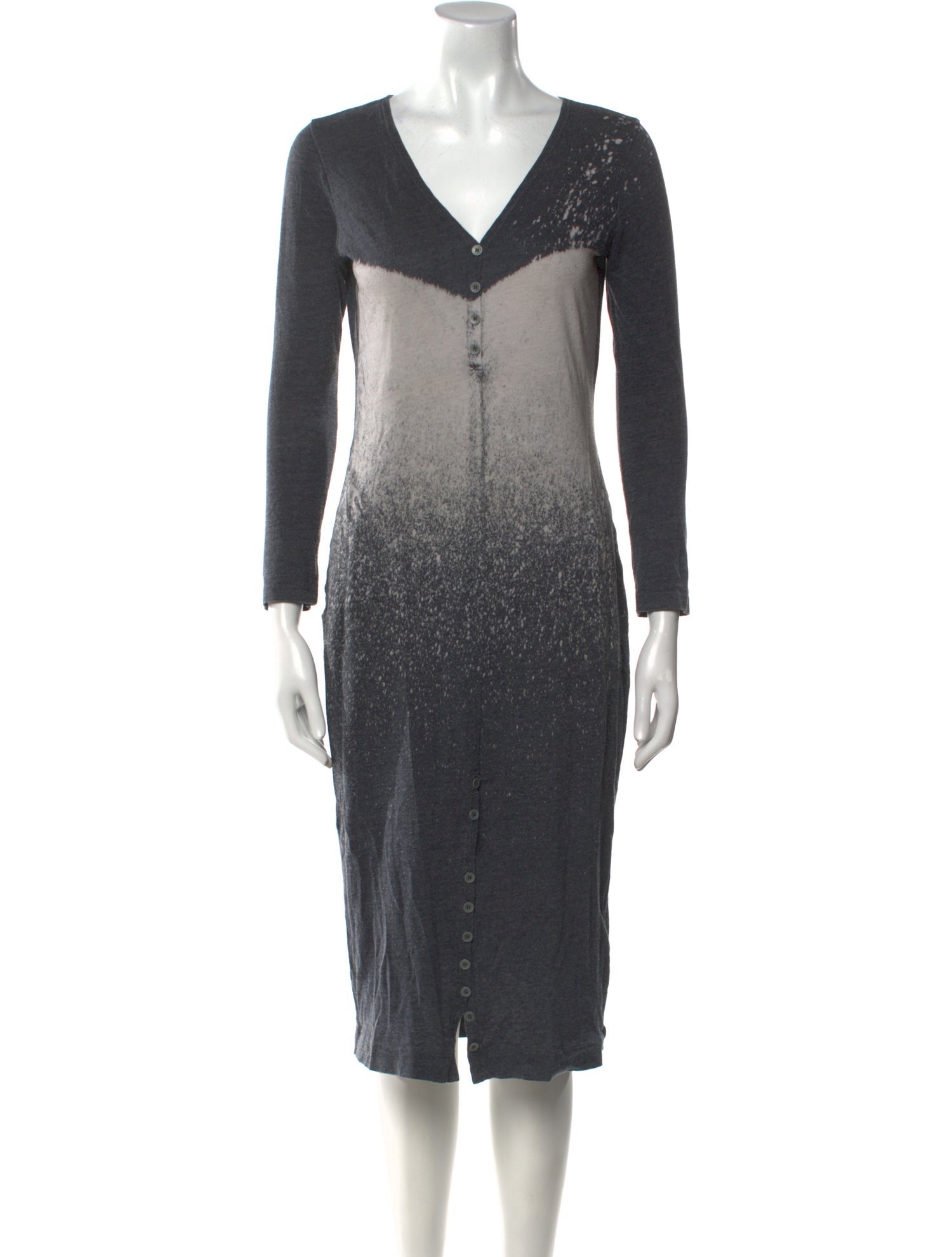 Raquel Allegra V-Neck Midi Length Dress