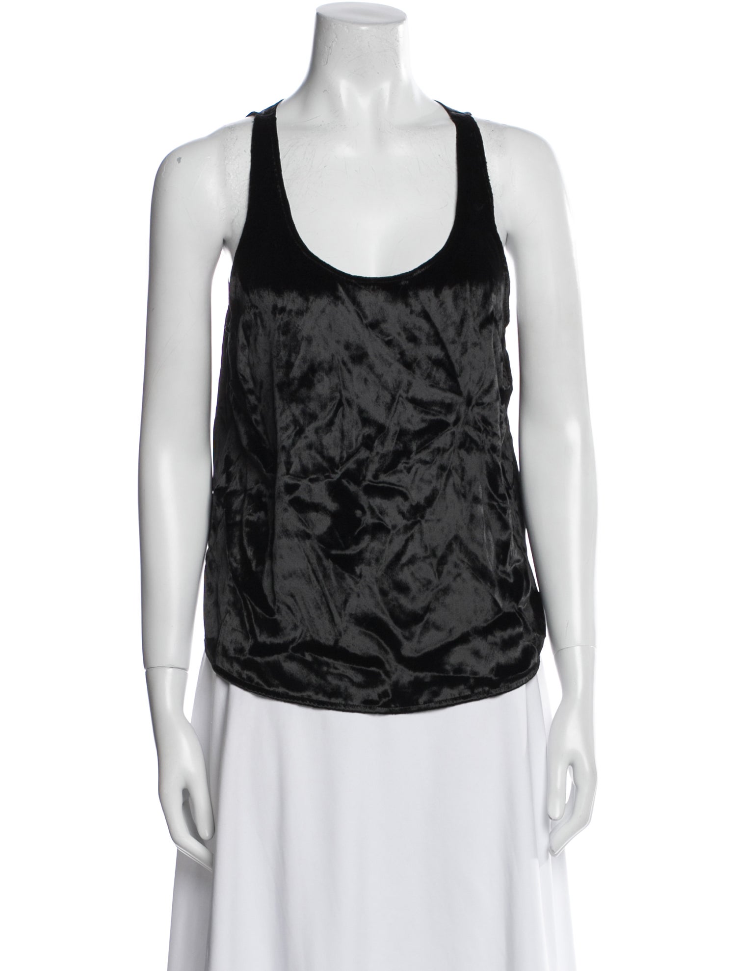 Raquel Allegra Silk Scoop Neck Top