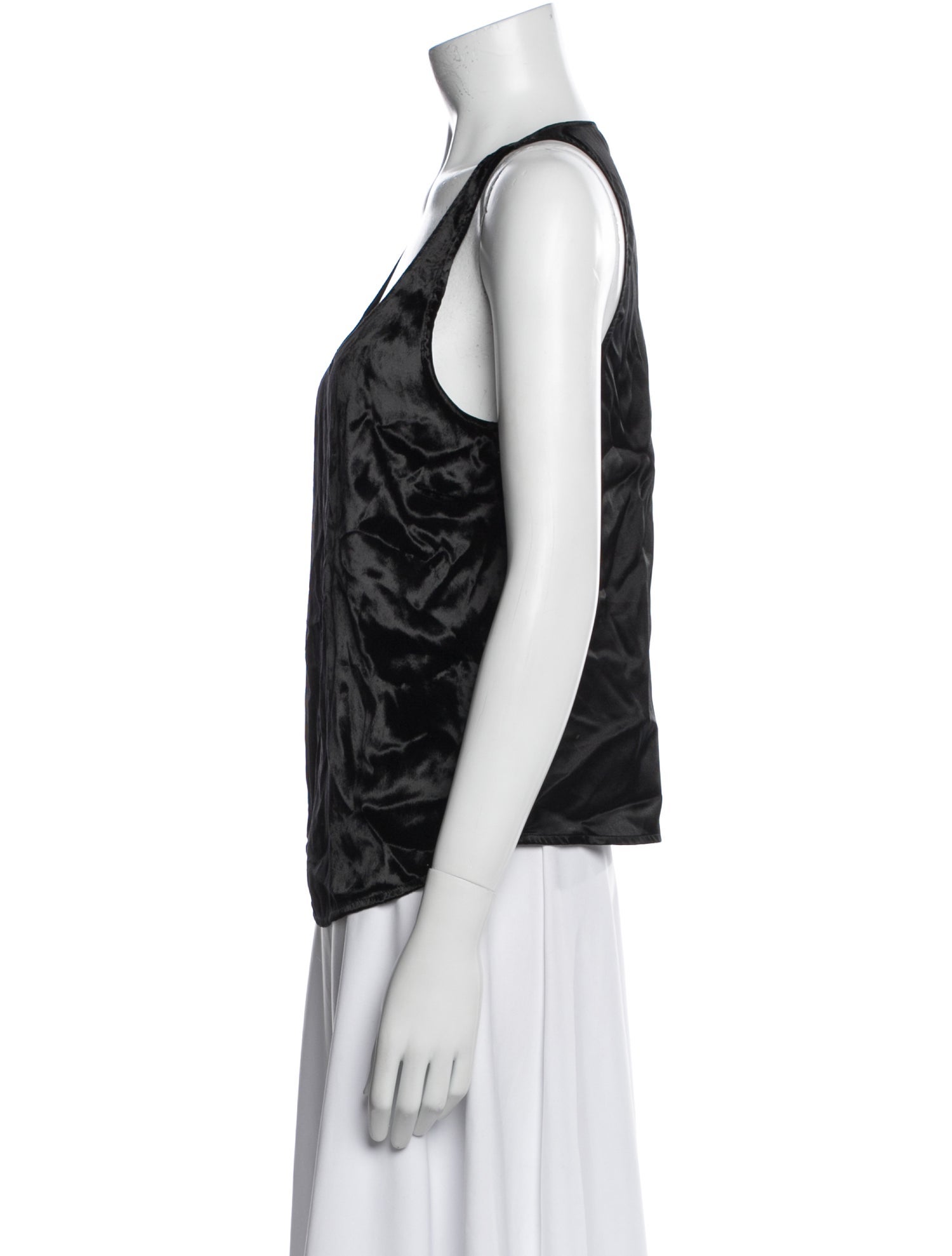 Raquel Allegra Silk Scoop Neck Top