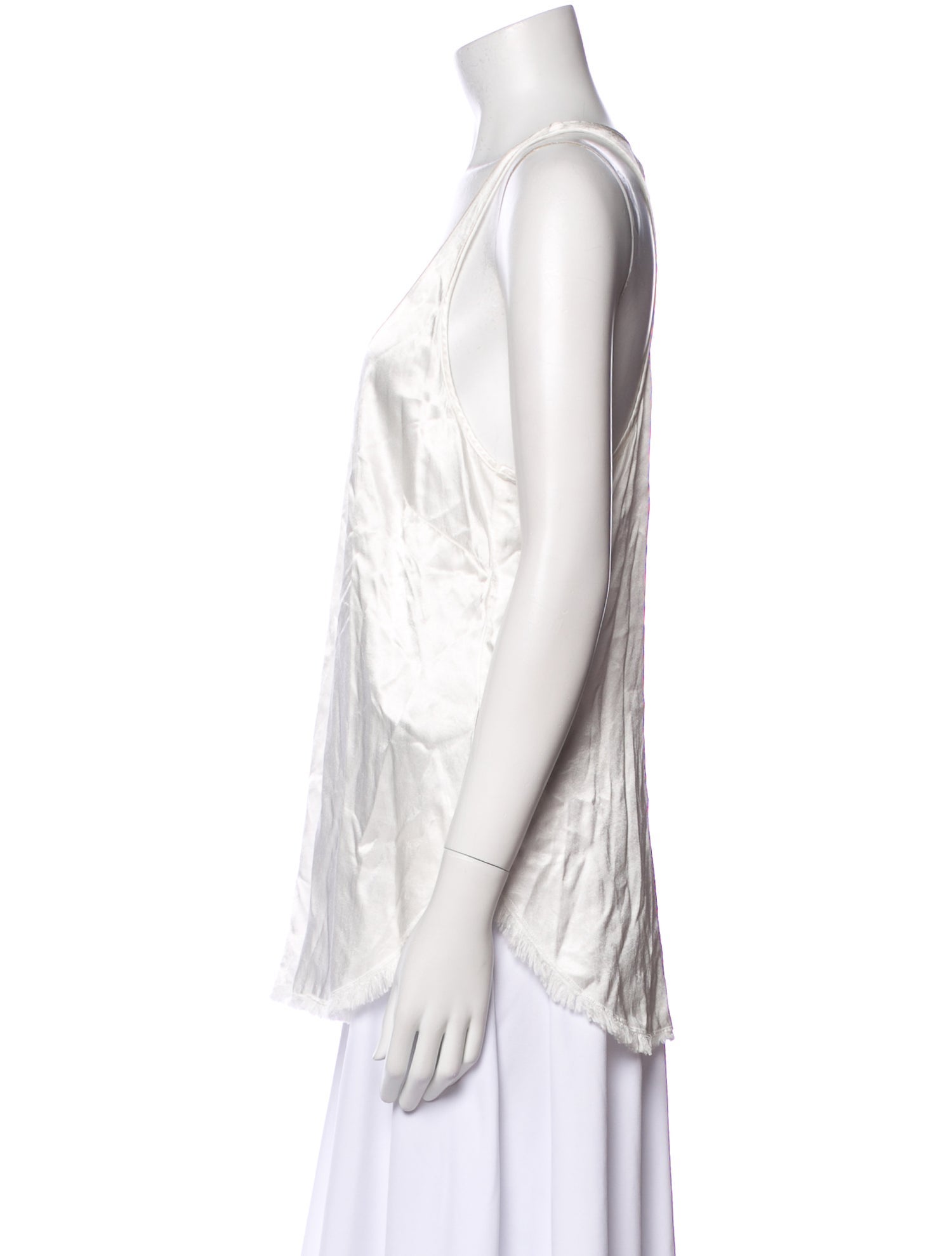 Raquel Allegra Scoop Neck Sleeveless Top