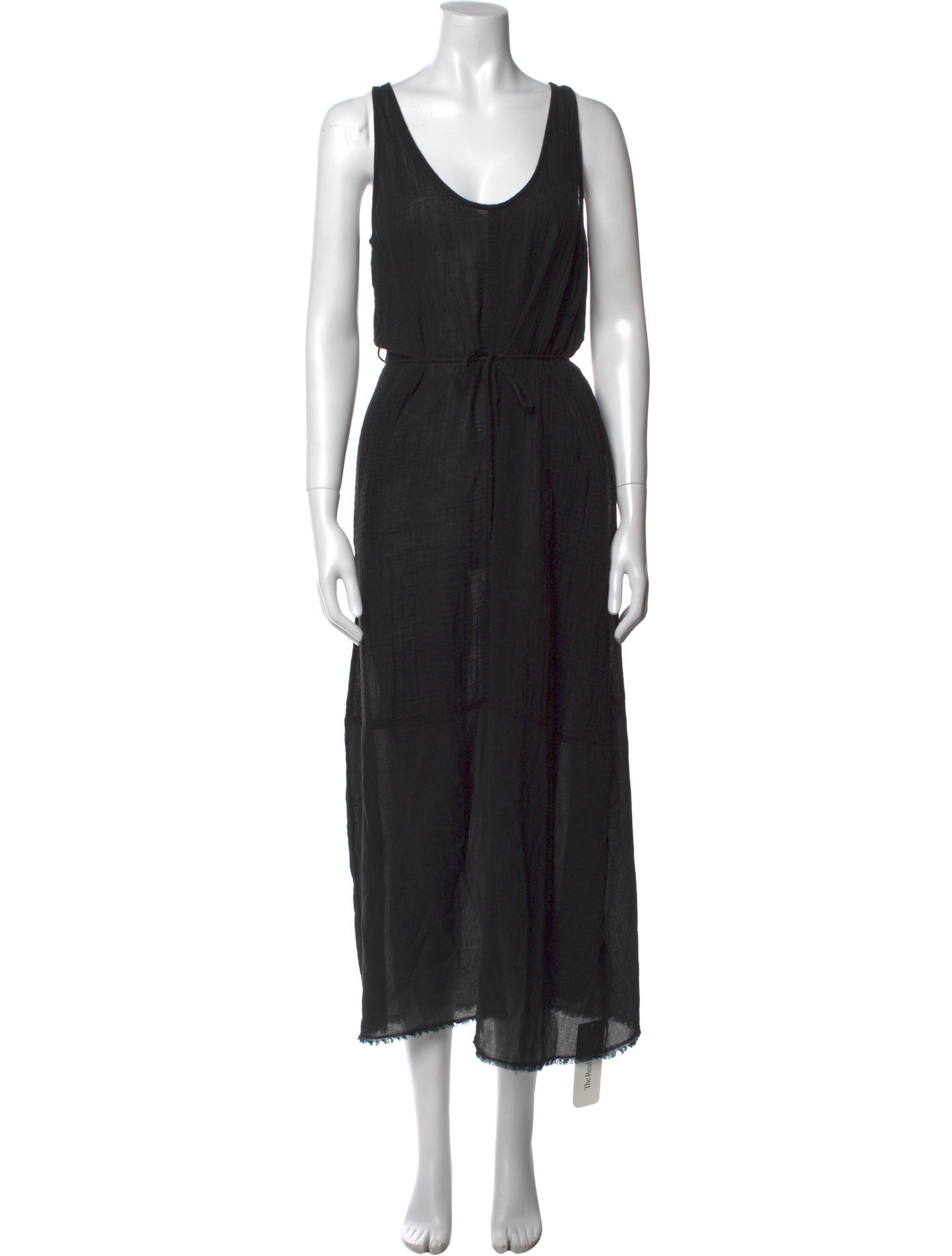 Raquel Allegra Scoop Neck Long Dress