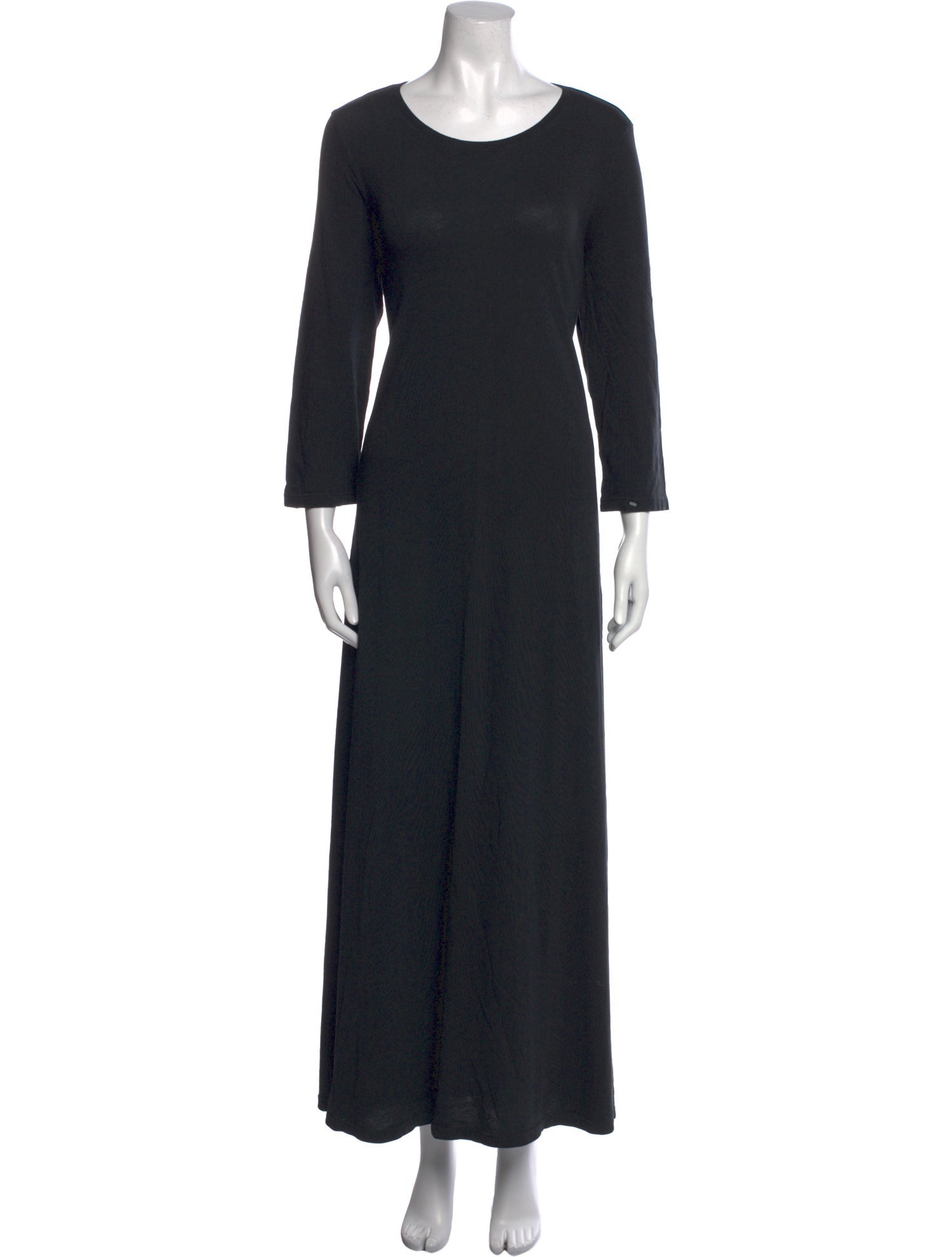Raquel Allegra Scoop Neck Long Dress