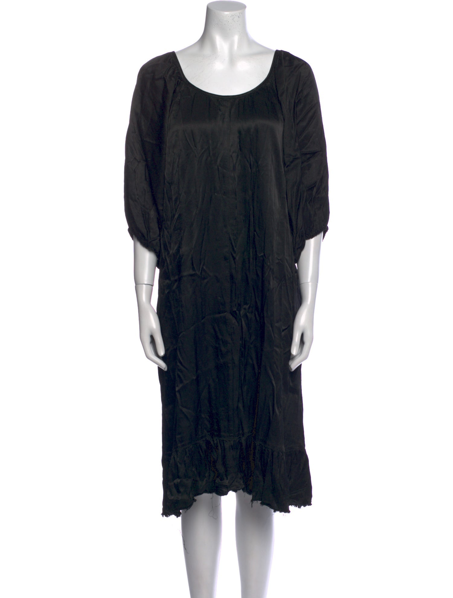 Raquel Allegra Scoop Neck Knee-Length Dress