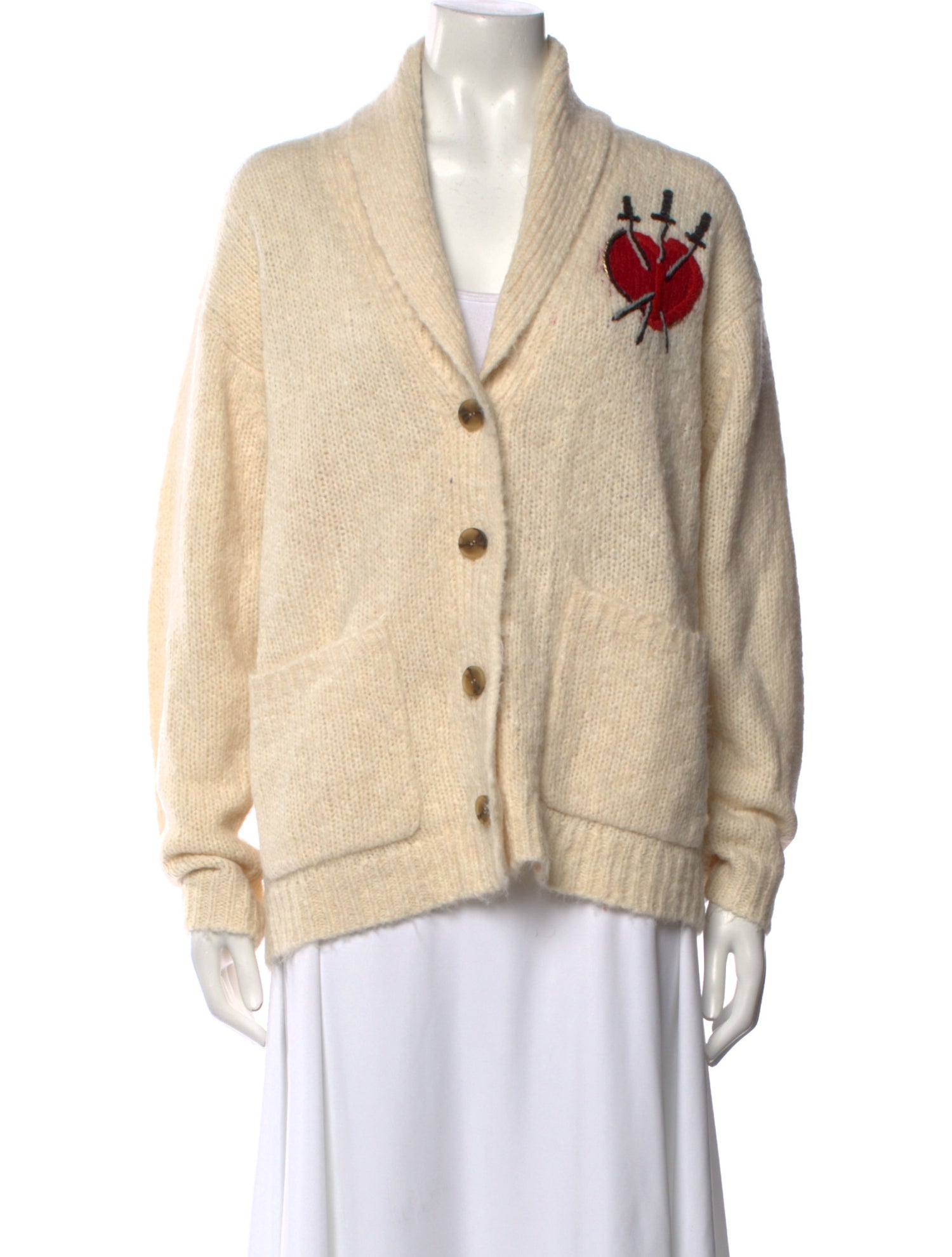 Raquel Allegra Merino Wool Graphic Print Sweater