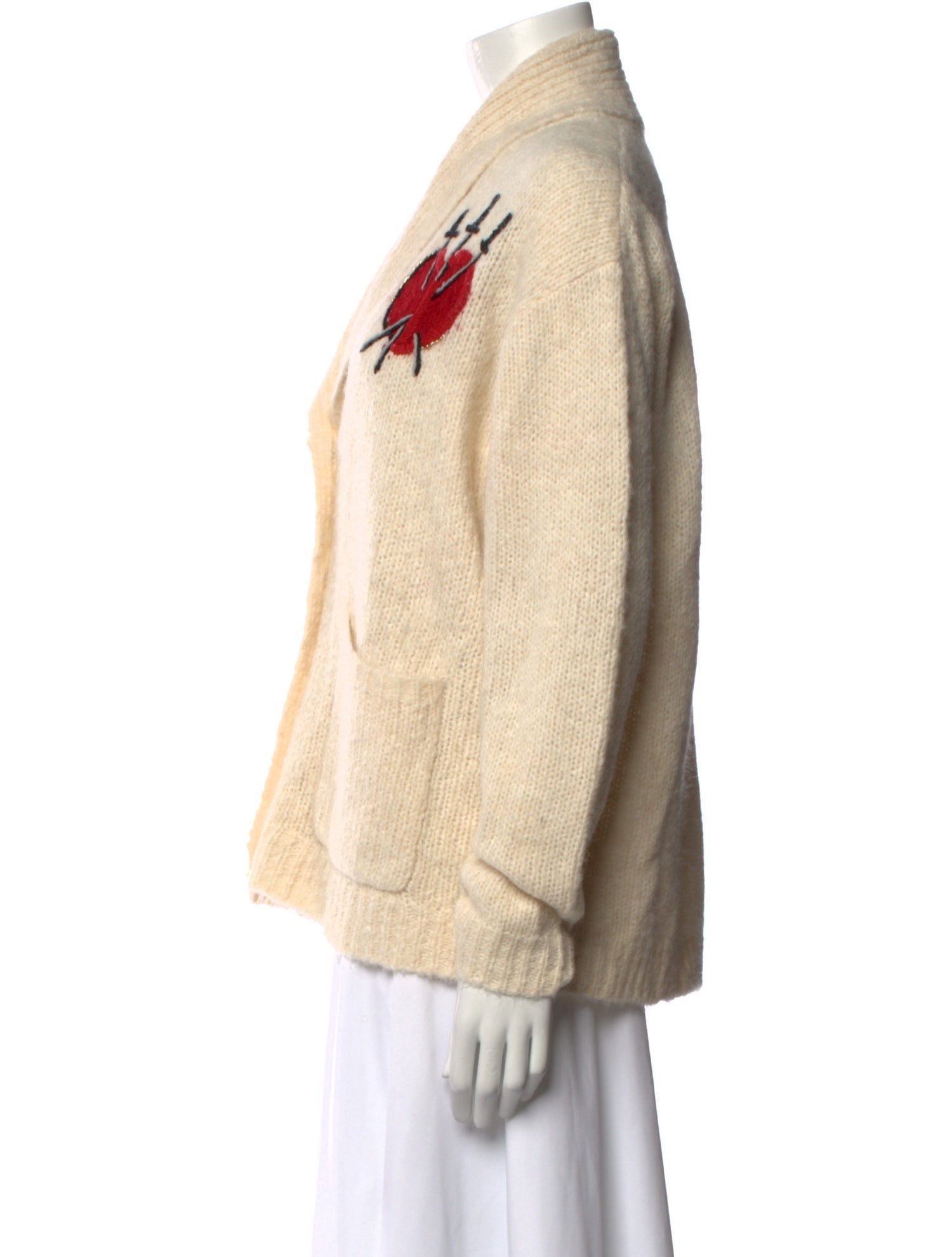 Raquel Allegra Merino Wool Graphic Print Sweater