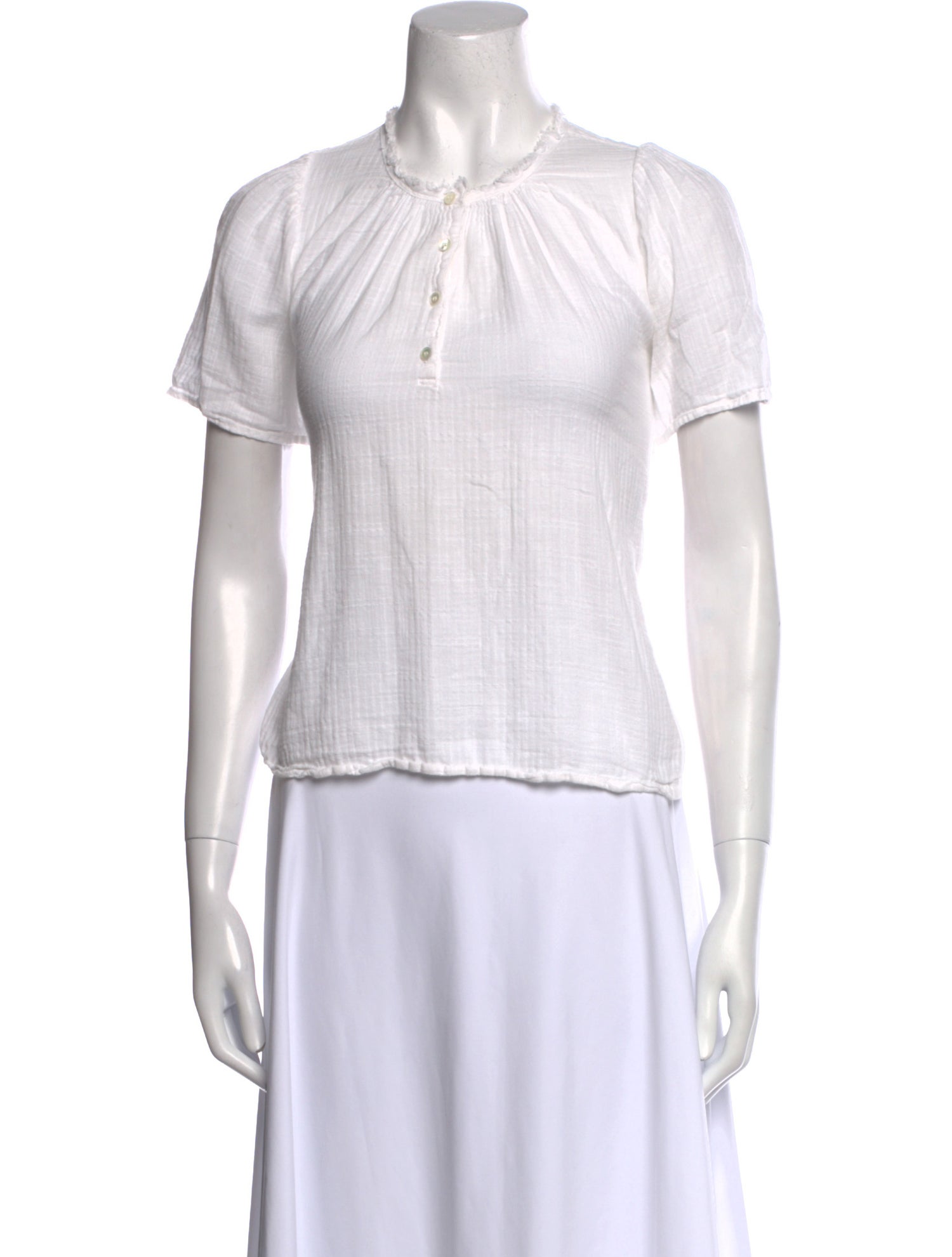 Raquel Allegra Crew Neck Short Sleeve Top