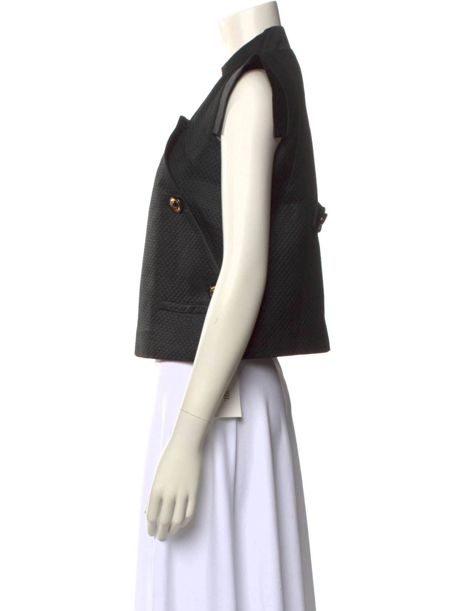 Requiem Square Neckline Short Sleeve Crop Top