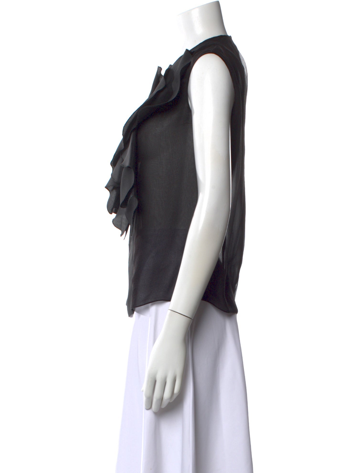 Requiem Silk Crew Neck Top