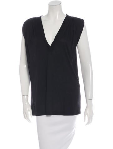 Robert Rodriguez Sleeveless V-Neck Top