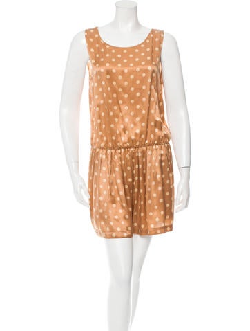 Robert Rodriguez Silk Polka Dot Romper w/ Tags
