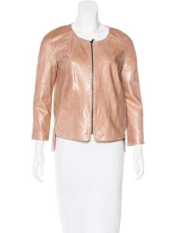 Robert Rodriguez Leather Long Sleeve Jacket