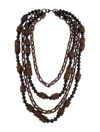 Robert Rodriguez Multichain Bead Necklace