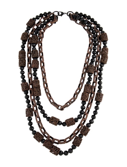 Robert Rodriguez Multichain Bead Necklace