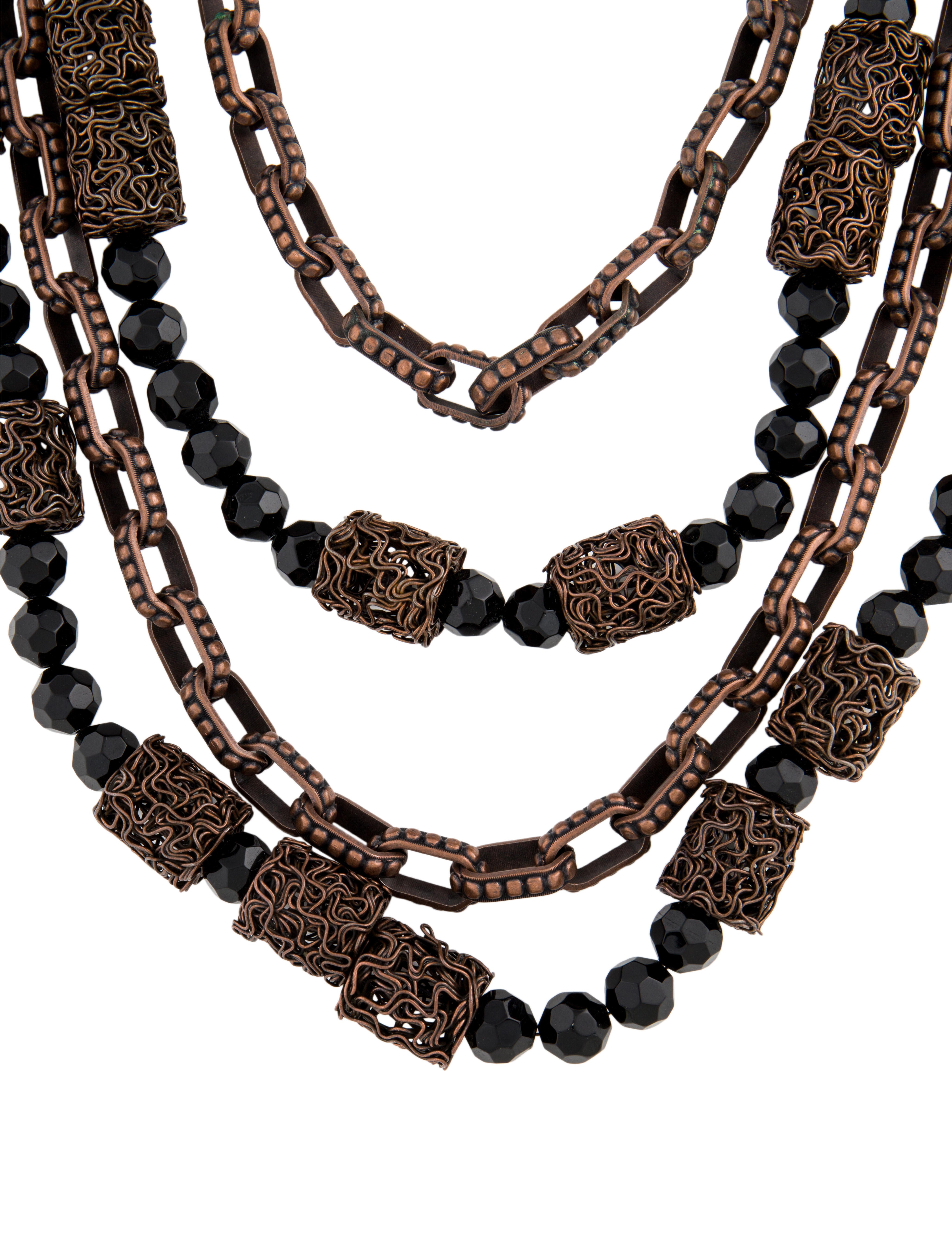 Robert Rodriguez Multichain Bead Necklace
