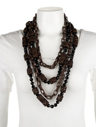 Robert Rodriguez Multichain Bead Necklace