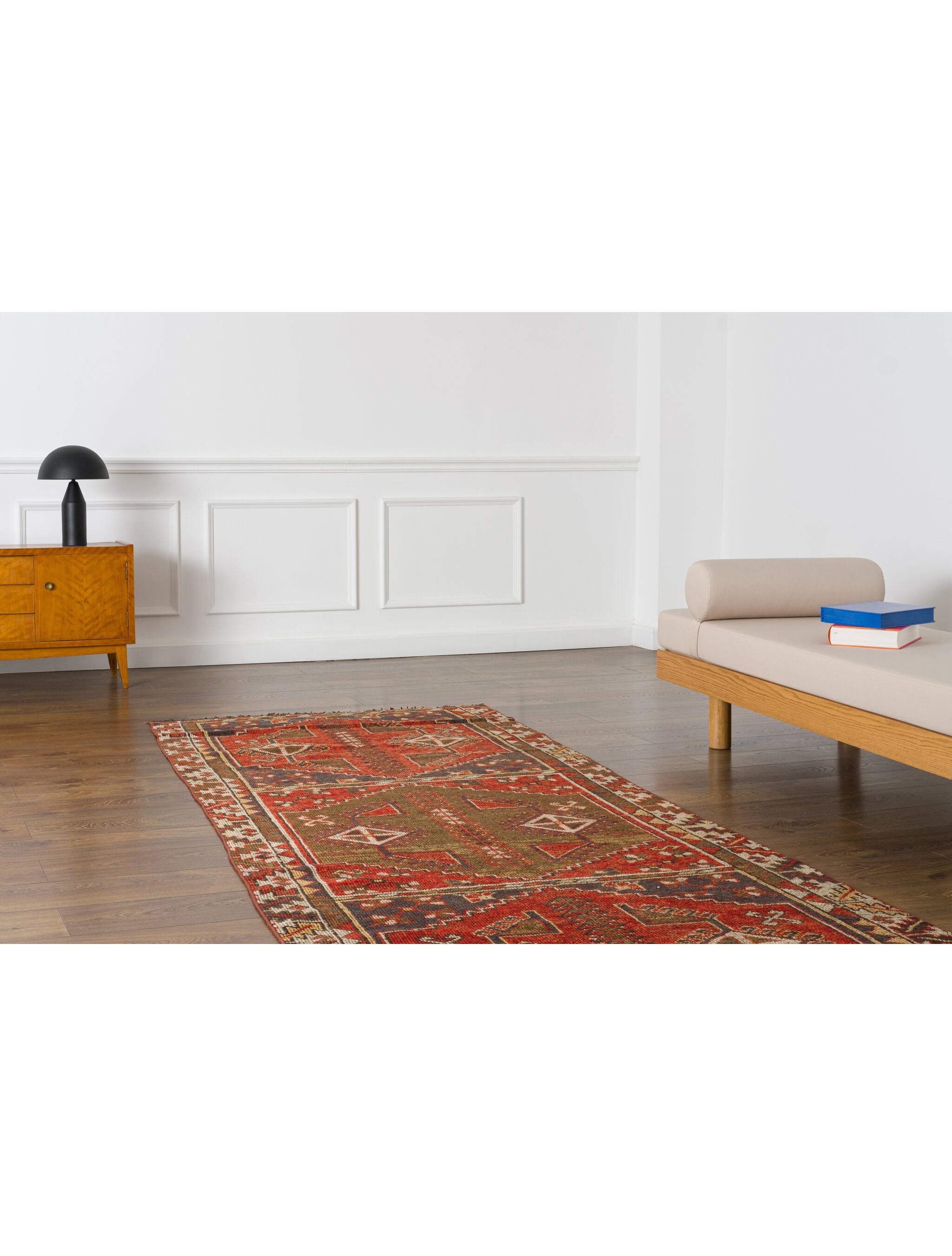 Revival Rugs Turkish Handmade Rug 4'10" x 7'5" Blue Area Rugs, Rugs