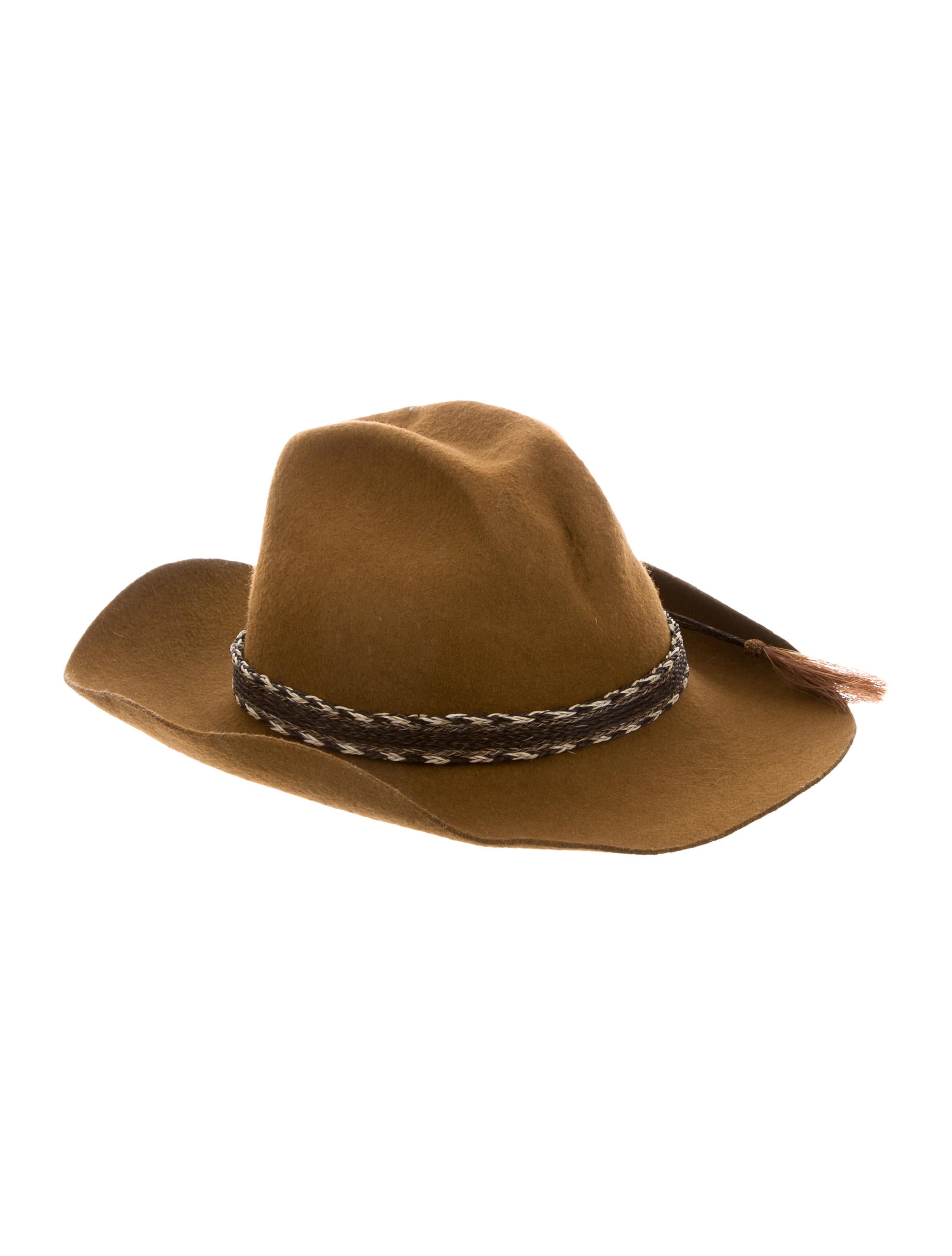 RRL & Co. Felted Wide-Brim Fedora - Brown Hats, Accessories 