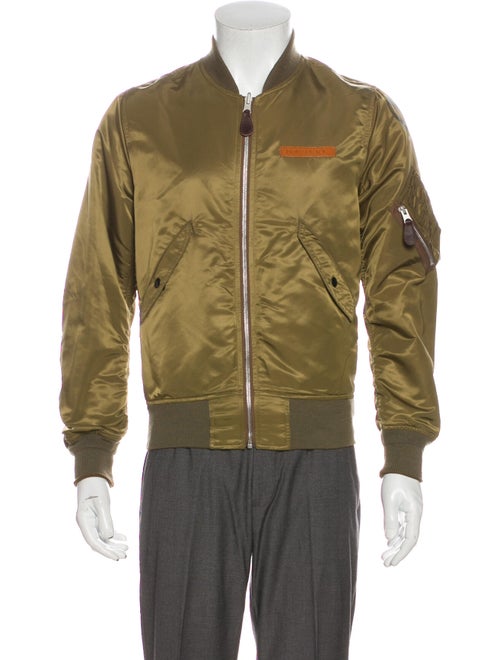 RRL & Co. Graphic Print Bomber Jacket Green