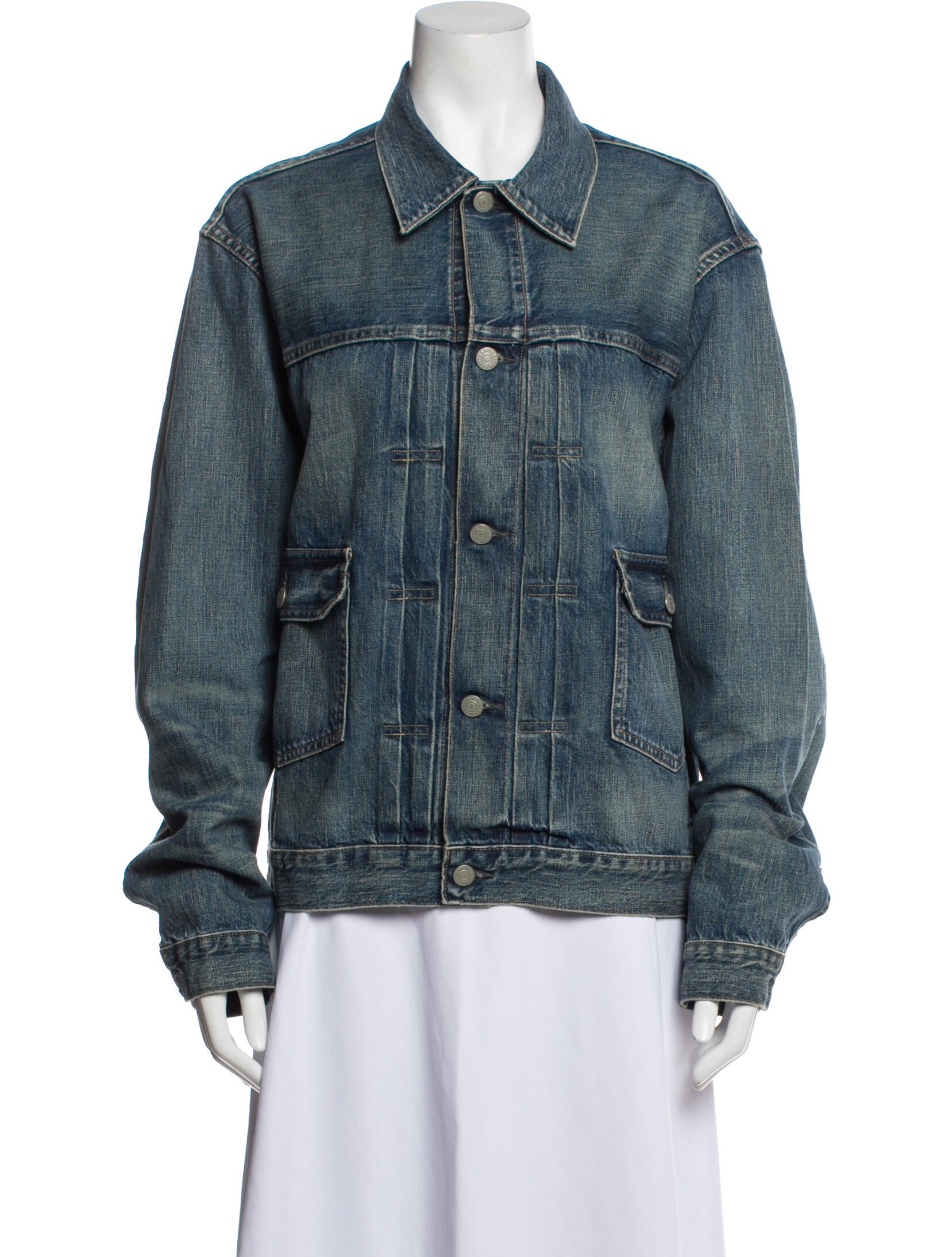 RRL & Co. Denim Jacket Blue Jackets, Clothing WRRLL27594 The RealReal