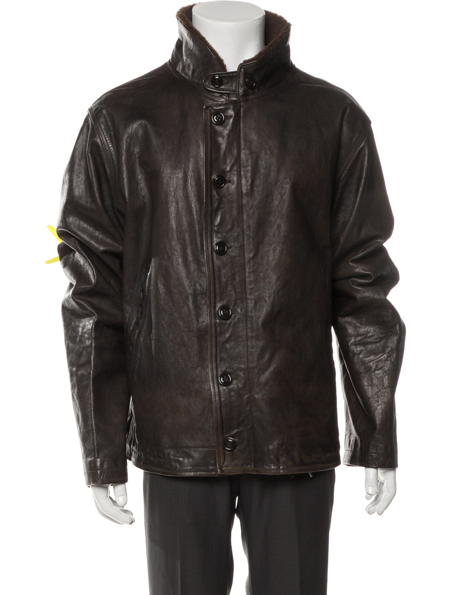 RRL & Co. Leather Jacket Brown Outerwear, Clothing WRRLL29994 The