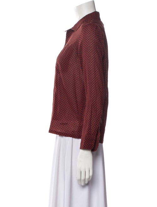 RRL & Co. Plaid Print Long Sleeve Button-Up Top