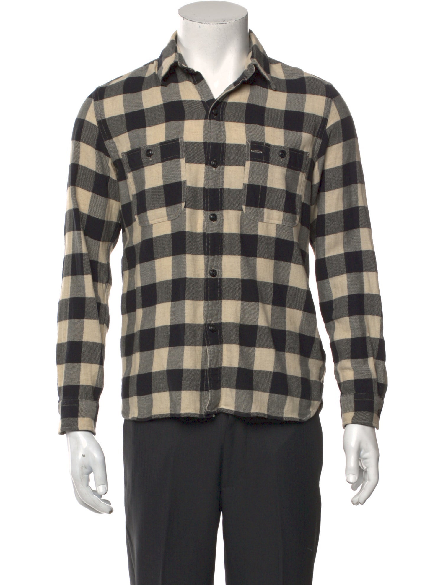 RRL & Co. Plaid Print Long Sleeve Shirt