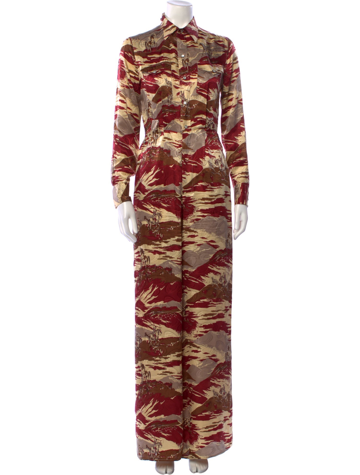RRL & Co. Silk Printed Jumpsuit