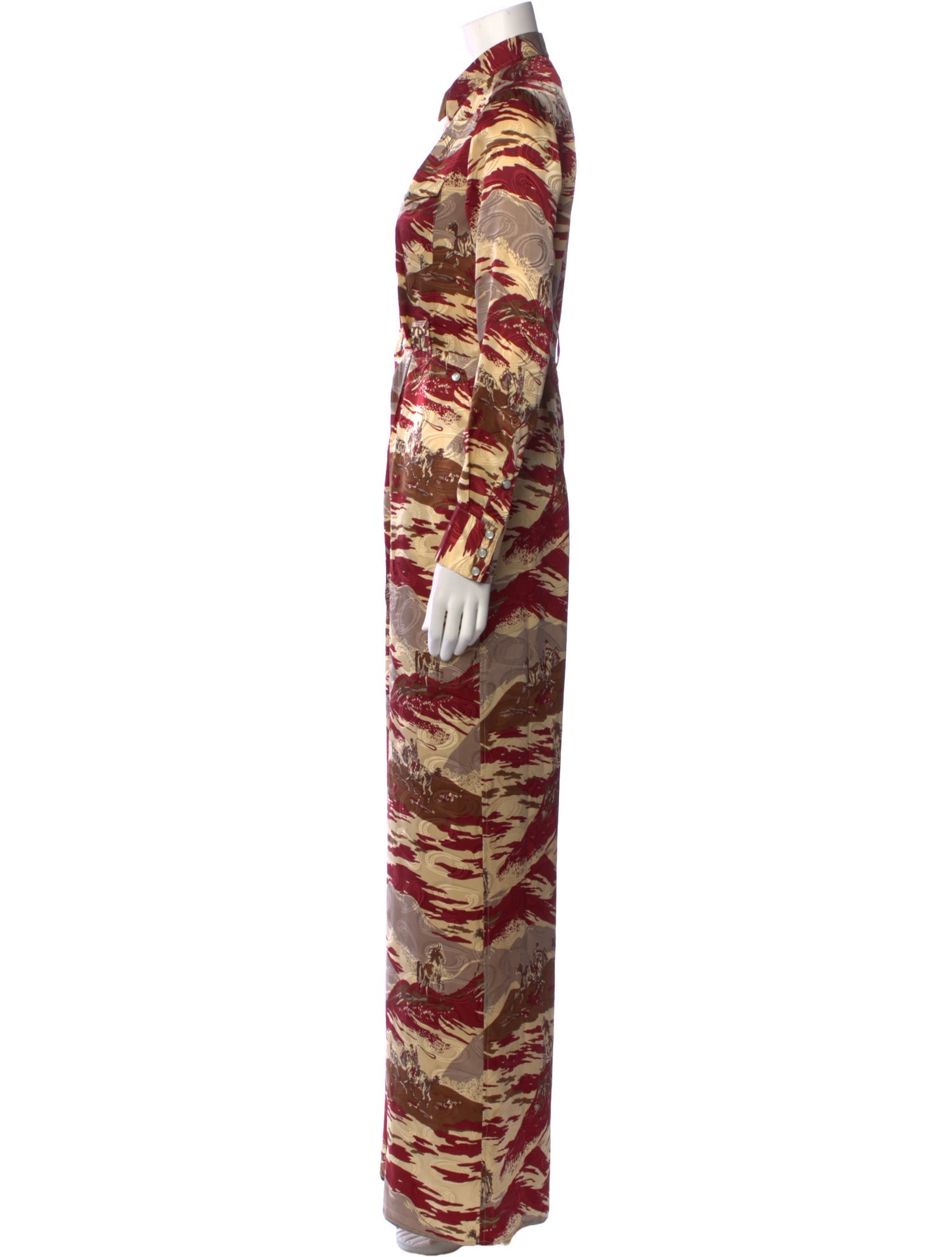 RRL & Co. Silk Printed Jumpsuit