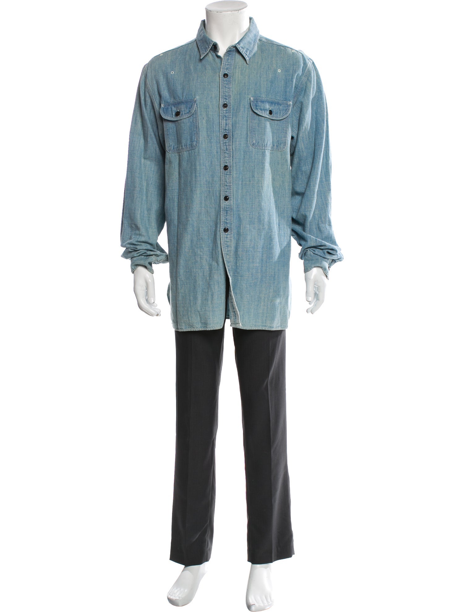 RRL & Co. Long Sleeve Denim Shirt