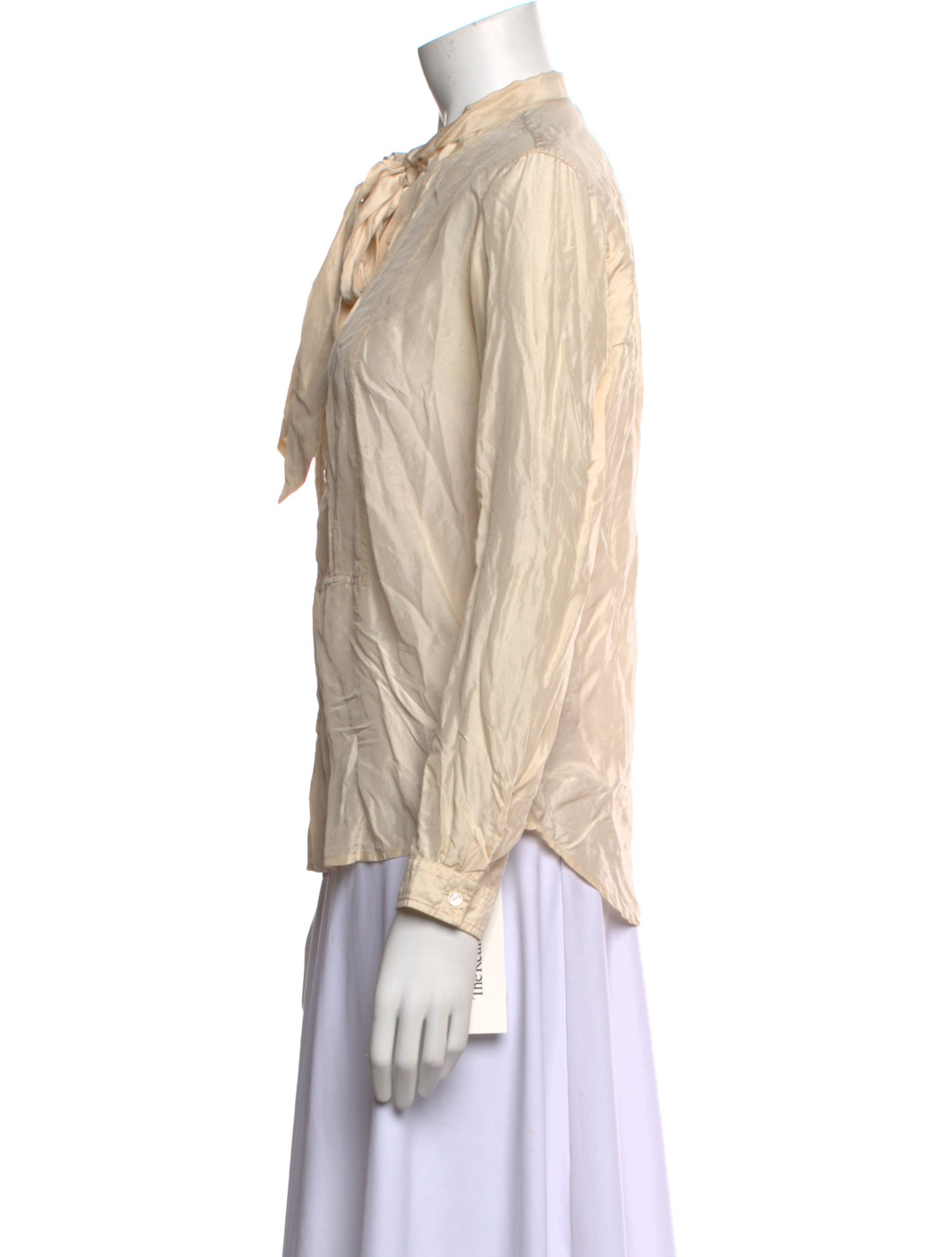 RRL & Co. Silk Mock Neck Blouse