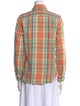 RRL & Co. Plaid Print Long Sleeve Button-Up Top