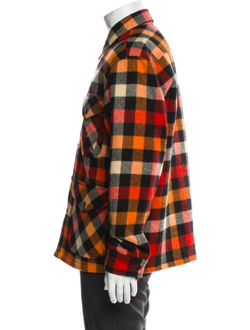 RRL & Co. Wool Plaid Print Bomber Jacket