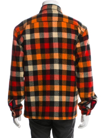 RRL & Co. Wool Plaid Print Bomber Jacket