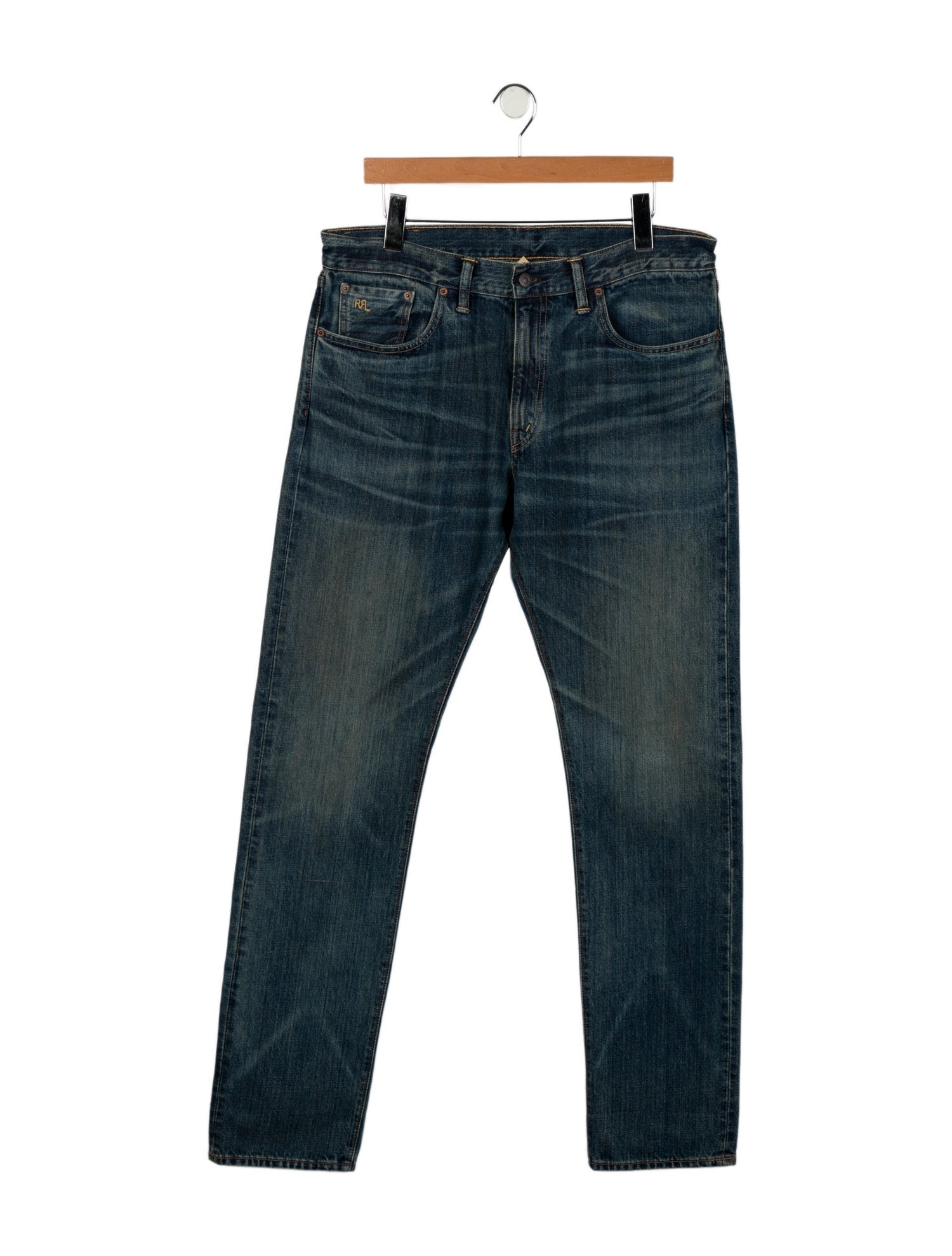 RRL & Co. High-Rise Straight Leg Jeans