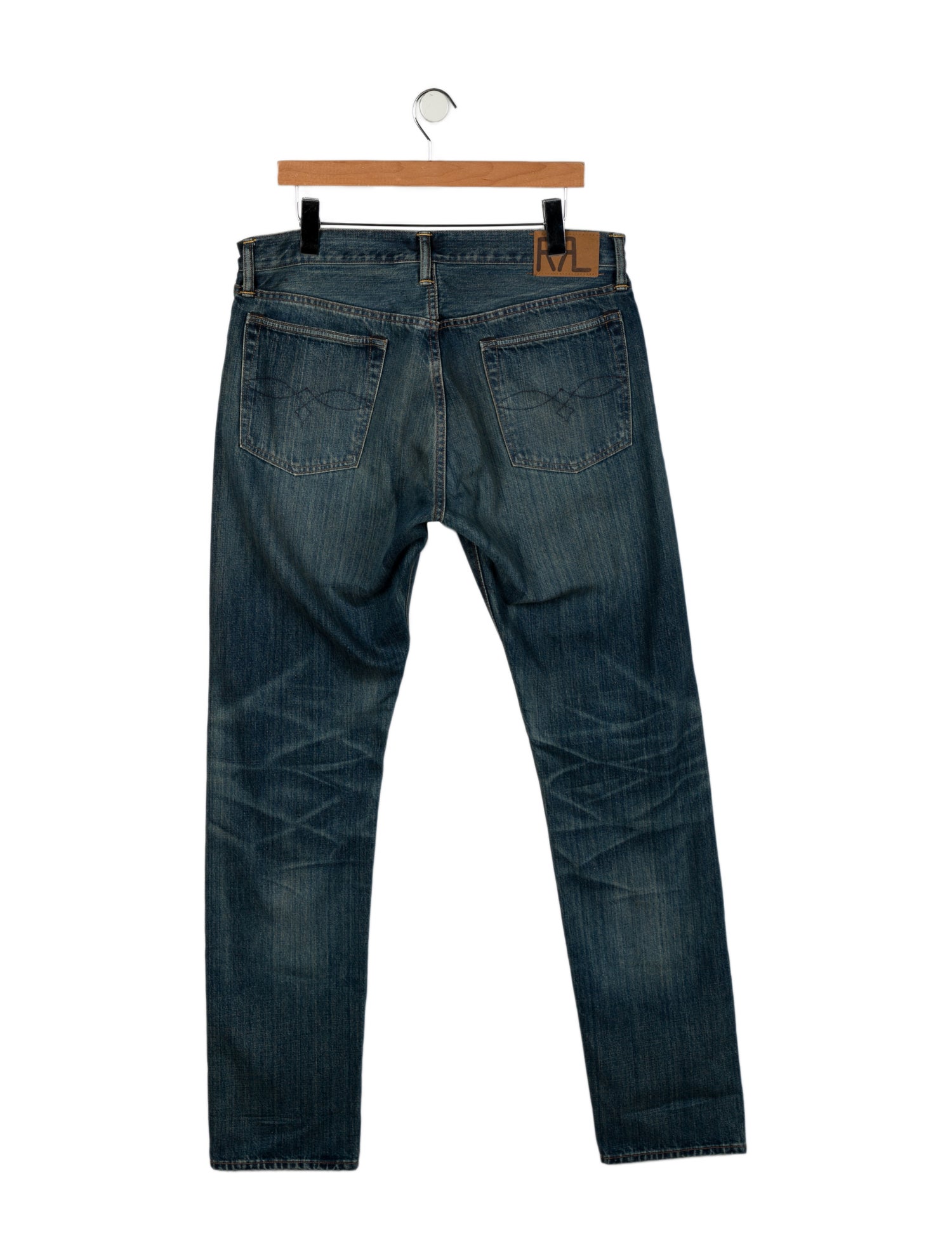 RRL & Co. High-Rise Straight Leg Jeans
