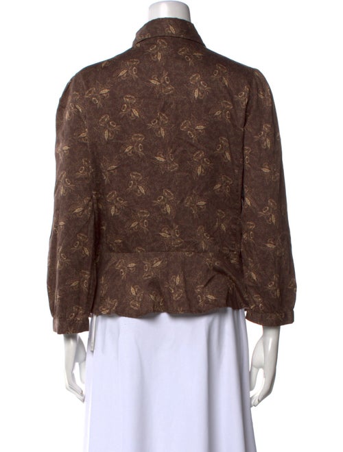 RRL & Co. Printed Three-Quarter Sleeve Button-Up Top