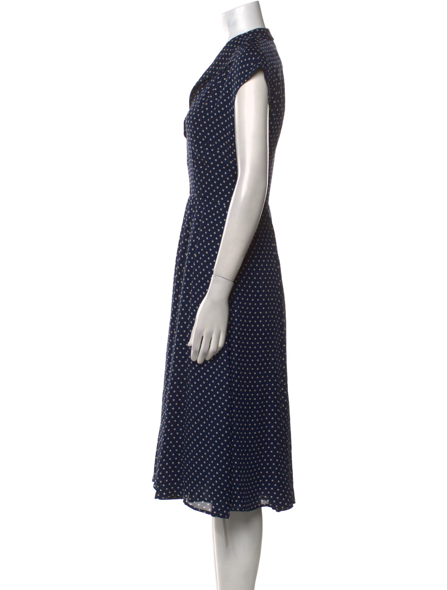 RRL & Co. Silk Midi Length Dress