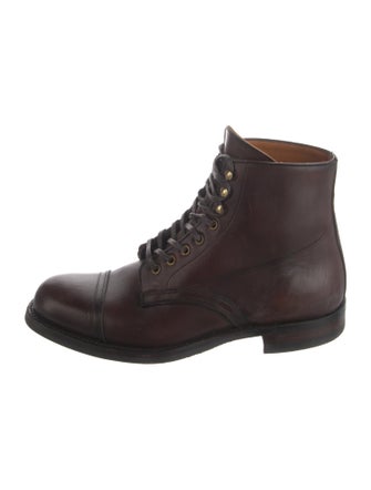 RRL & Co. Leather Combat Boots