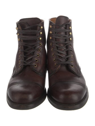 RRL & Co. Leather Combat Boots