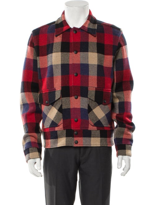 RRL & Co. Wool Plaid Print Trucker Jacket