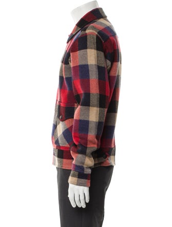 RRL & Co. Wool Plaid Print Trucker Jacket