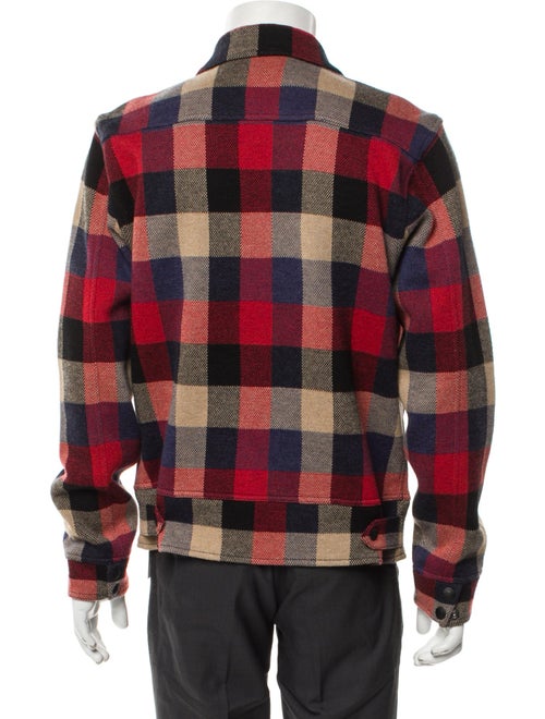 RRL & Co. Wool Plaid Print Trucker Jacket