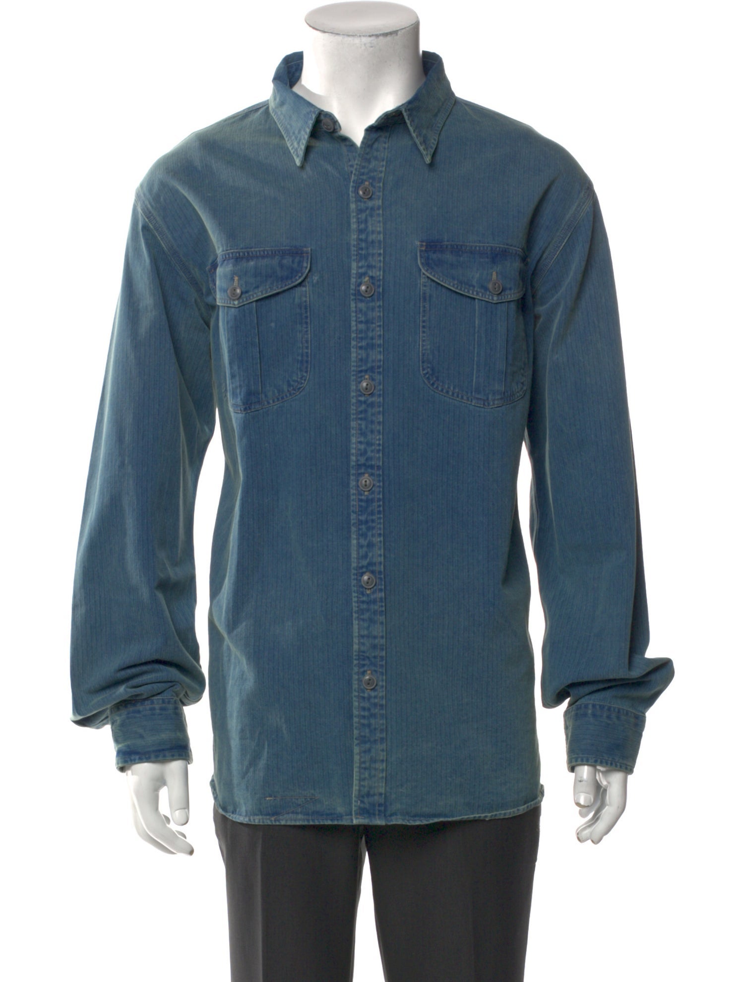 RRL & Co. Long Sleeve Denim Shirt