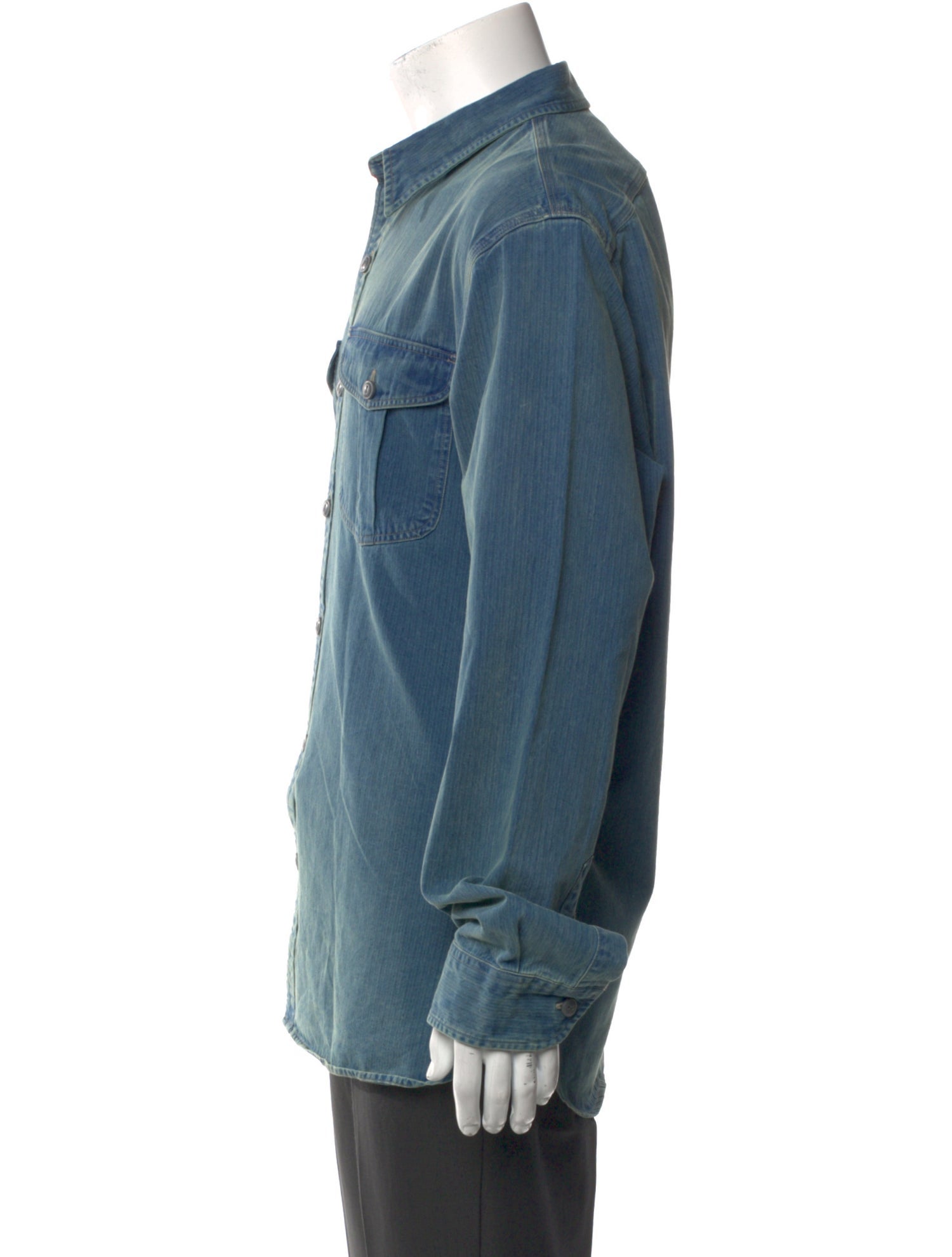 RRL & Co. Long Sleeve Denim Shirt