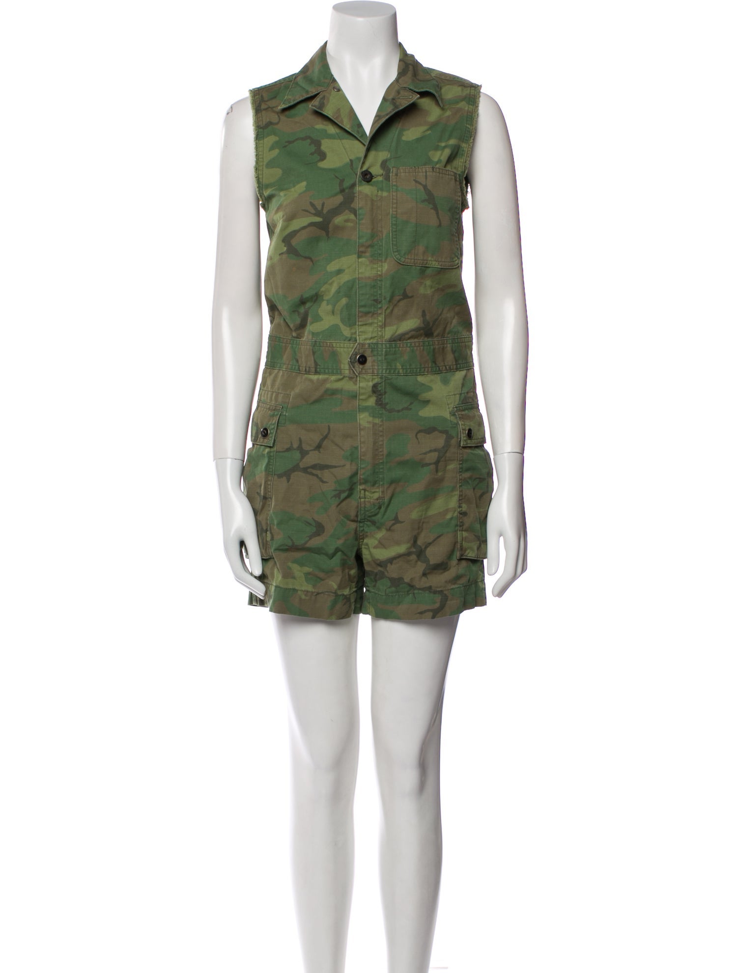 RRL & Co. Camouflage Print Romper