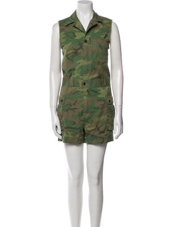 RRL & Co. Camouflage Print Romper