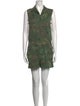 RRL & Co. Camouflage Print V-Neck Romper