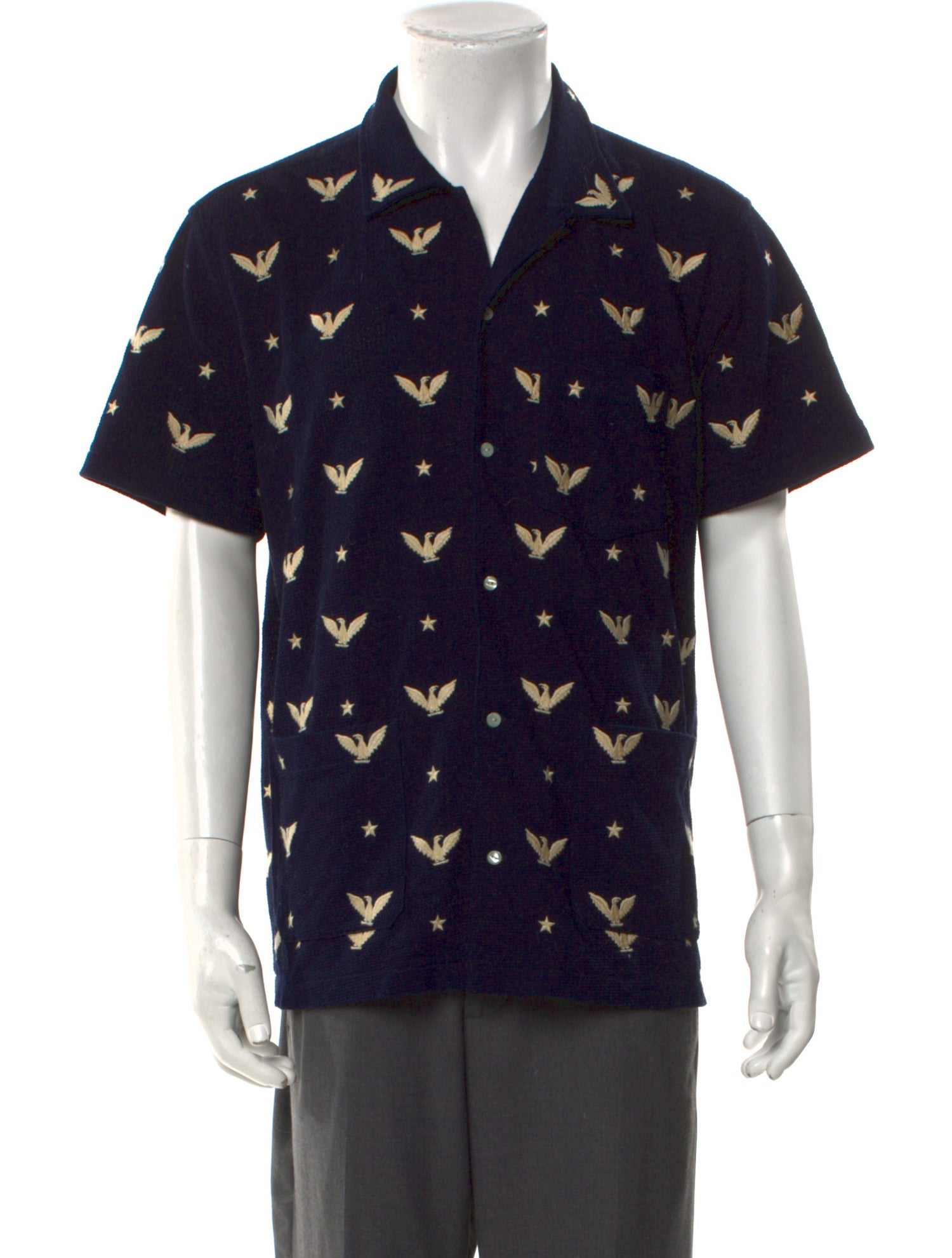 RRL & Co. Printed Short Sleeve Shirt